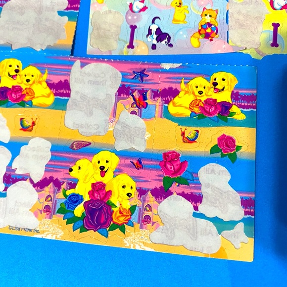 LISA FRANK VINTAGE FANTASTIC WORLD CHARACTERS STICKER COLLECTION & STICKER BOOK - Picture 6 of 16